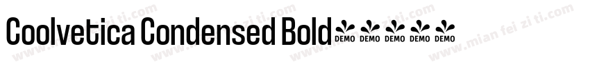 Coolvetica Condensed Bold字体转换